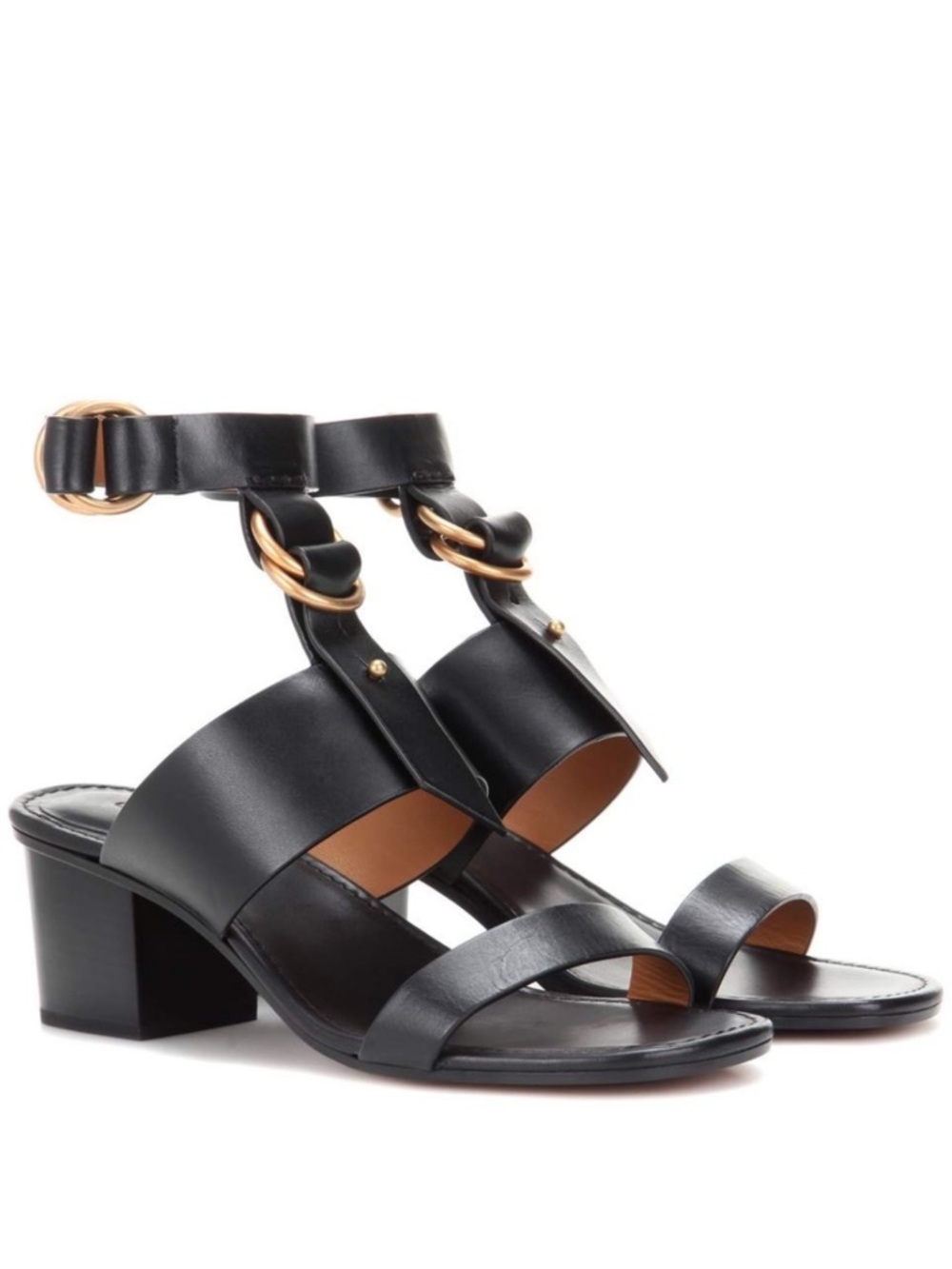 Chloe Kingsley Chic Block Heel Gladiators Strappy Ankle Sandal Size 39
